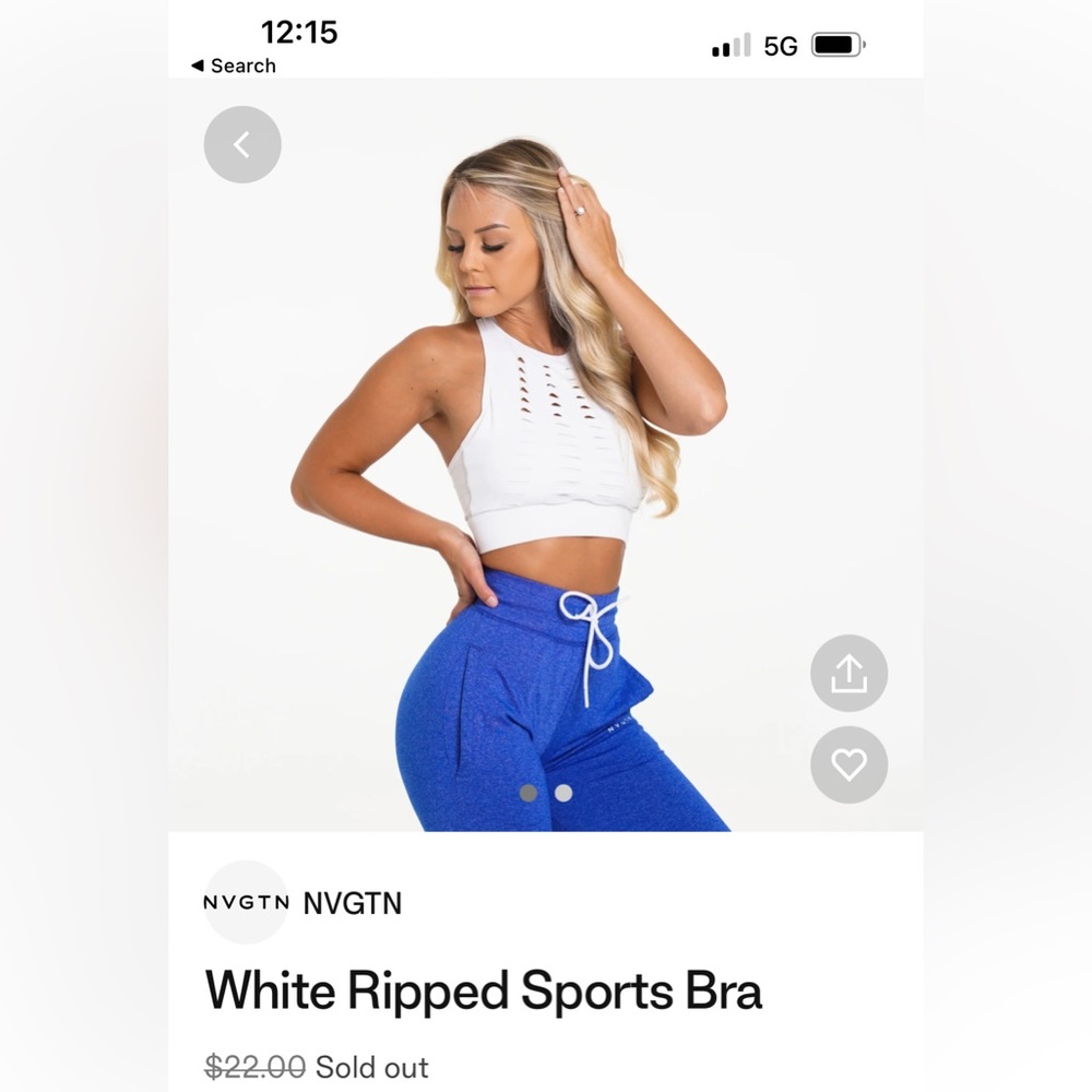 NVGTN Ripped sports bra